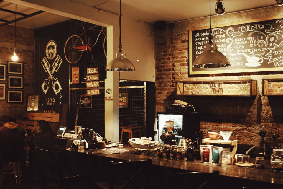 Interior de un café