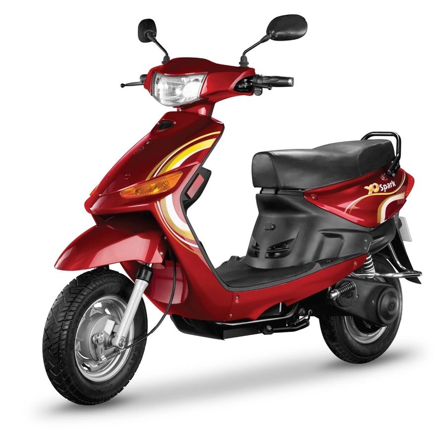 Moto eléctrica roja
